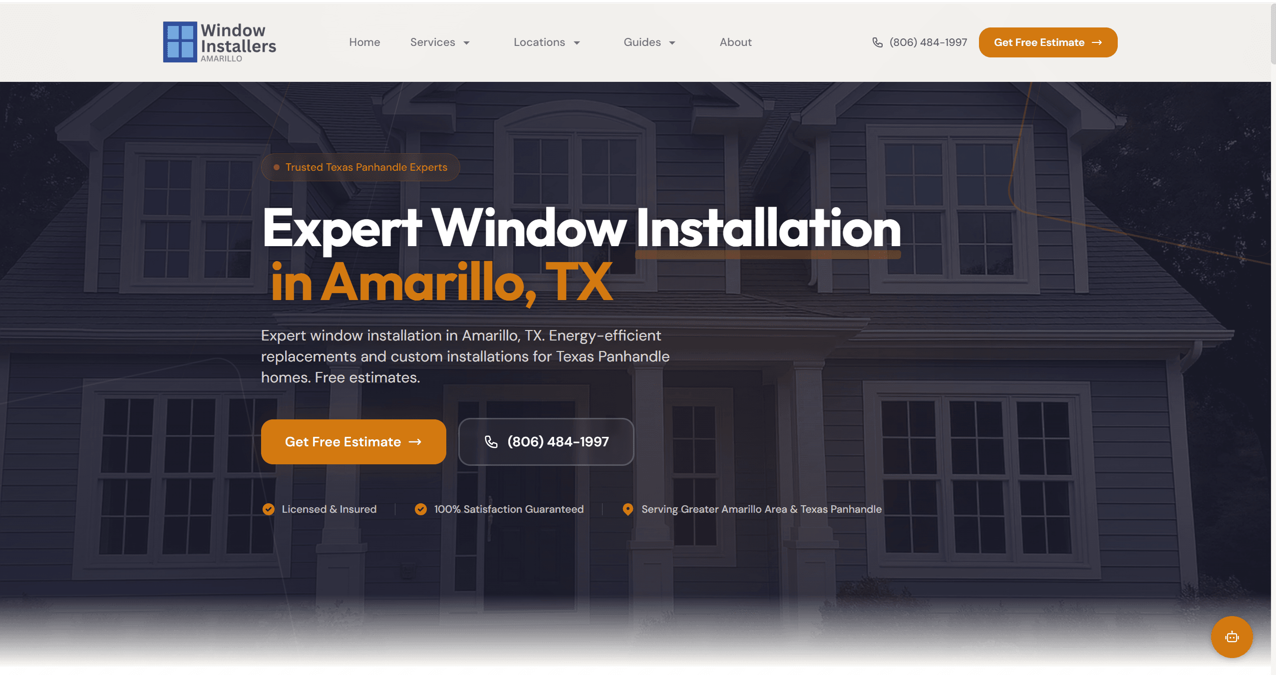 Window Installation website example